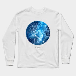 Cancer Constellation | Star Sign | Watercolor Long Sleeve T-Shirt